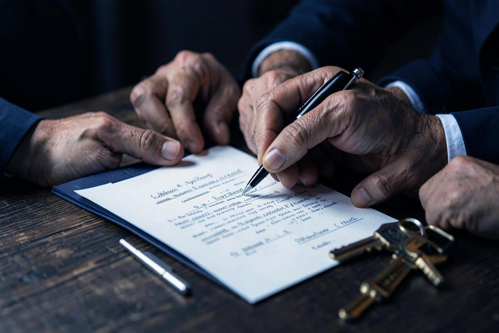 Verkoopovereenkomst wordt ondertekend bij Wolf Vastgoed